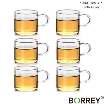 BORREY arbatos infuzinis puodas Karščiui atsparus stiklinis arbatinukas su filtru, gėlių arbatos puodelis Oolong Puer Kettle stiklinis kavos arbatos indas 1300 ml