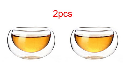 Karščiui atsparus skaidraus stiklo arbatinukas puodukas cha hai, rankų darbo kung fu arbatos puodeliai teaset gongdao arbatos indų taškai su rankena