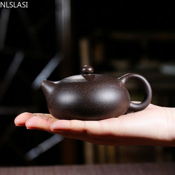 Китайски чайник Yixing лилава глина ксиши гърне ръчно изработена уникална форма гърне чайник домашна топка дупка Dahongpao oolong чай комплект за чай 150 ml