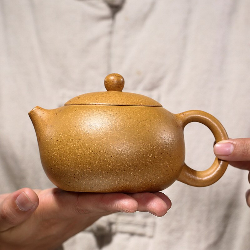 Yixing klasikinis arbatos puodas Purple Clay Xi Shi arbatinukai Ore Beauty Virdulys 188 Kamuoliukai Filtras Rankų darbo arbatos rinkinys Individualizuotos dovanos