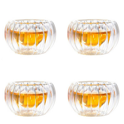 600 ml Punpkin modelio karščiui atsparus stiklinis arbatinukas su filtru, gali būti šildomas vandens arbatos puodelis gėrimų indai