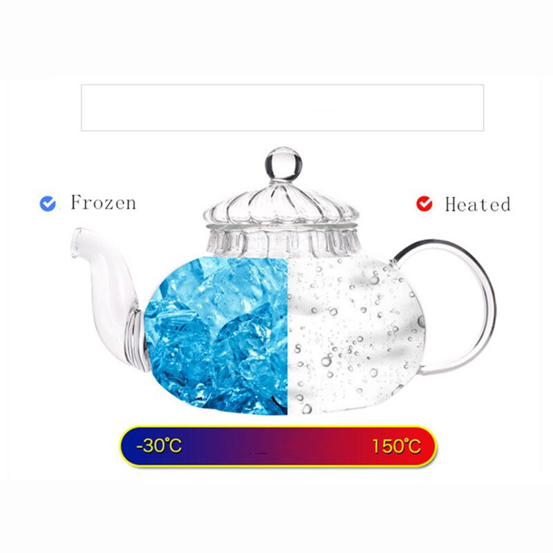 600 ml Punpkin modelio karščiui atsparus stiklinis arbatinukas su filtru, gali būti šildomas vandens arbatos puodelis gėrimų indai