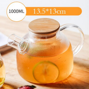 600ML 800ML 1L 1.5L Чайник от боросиликатно стъкло Чай Филтър от неръждаема стомана Капак за инфузер Модерен инструмент за чайник Чайник Terbal Teaware
