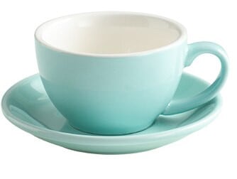 Ceașă de cafea și farfurie Cappuccino lucioasă Latte Veselă de porțelan Seturi de cafea 220 ml Vesălă ceramică Espresso Cadou