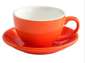 Ceașă de cafea și farfurie Cappuccino lucioasă Latte Veselă de porțelan Seturi de cafea 220 ml Vesălă ceramică Espresso Cadou