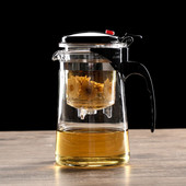 Τσαγιού Ανθεκτικά στη θερμότητα Γυάλινο δοχείο τσαγιού Κινέζικο σετ τσαγιού Kung Fu Βραστήρας Ποτήρι για καφέ Βολικά σετ τσαγιού γραφείου