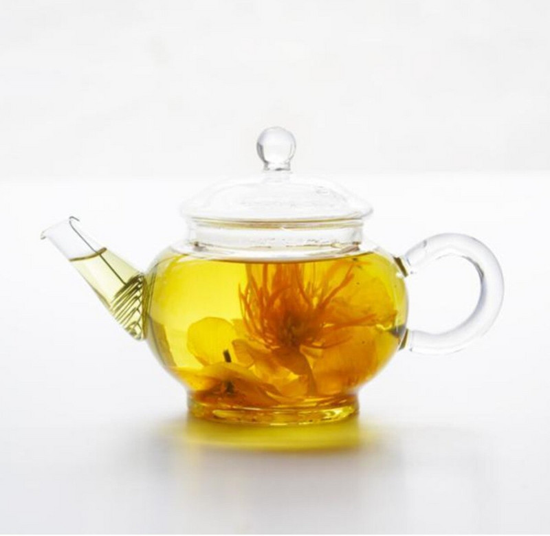 Aukštai temperatūrai atsparus stiklinis spyruoklinis filtras 250 ml stiklinis arbatos rinkinys Puodas arbatos virdulys arbatinukas