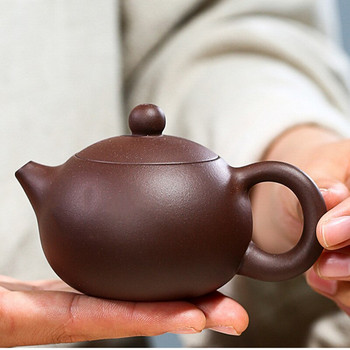 100 мл Бутикови лилави глинени чайници Yixing Инфузер с форма на топка Xishi Чайник Чайник за красота Персонализиран комплект за чай Zisha Автентичен