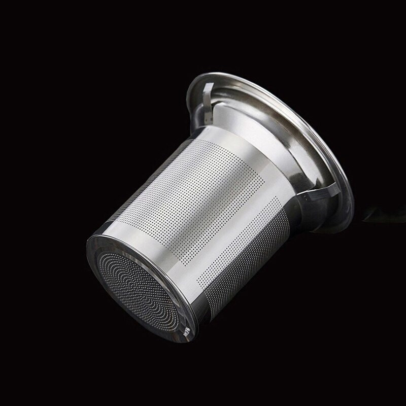 Τετράγωνο, ανθεκτικό στη θερμότητα, γυάλινη τσαγιέρα με φίλτρο έγχυσης από ανοξείδωτο χάλυβα Puer Tea Bot Clear Glass Tea Pot Cup Σετ τσαγιού