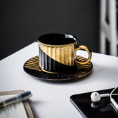 Espresso Cupă de lux de nișă ceașcă High-end artă Sensul modei Ceramica grosieră căni de cafea neagră cești