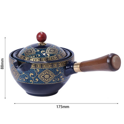 Σετ τσαγιού κινέζικο Gongfu Portable Teapot 360 Rotation Tea Keramic Teapot Handle Pot-handle Pot Cup Teaware