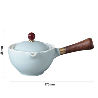Σετ τσαγιού κινέζικο Gongfu Portable Teapot 360 Rotation Tea Keramic Teapot Handle Pot-handle Pot Cup Teaware