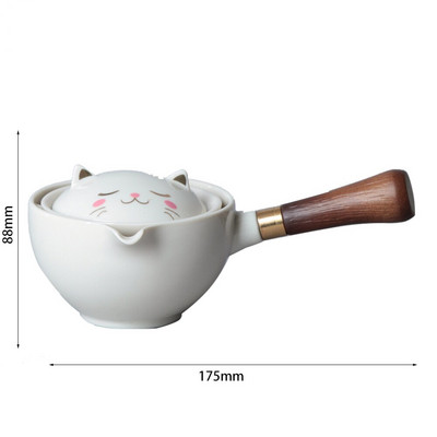 Σετ τσαγιού κινέζικο Gongfu Portable Teapot 360 Rotation Tea Keramic Teapot Handle Pot-handle Pot Cup Teaware