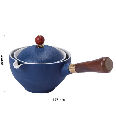 Σετ τσαγιού κινέζικο Gongfu Portable Teapot 360 Rotation Tea Keramic Teapot Handle Pot-handle Pot Cup Teaware