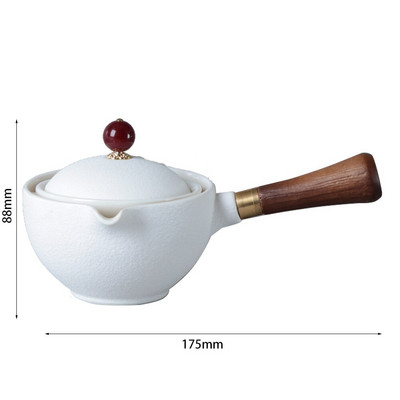 Σετ τσαγιού κινέζικο Gongfu Portable Teapot 360 Rotation Tea Keramic Teapot Handle Pot-handle Pot Cup Teaware