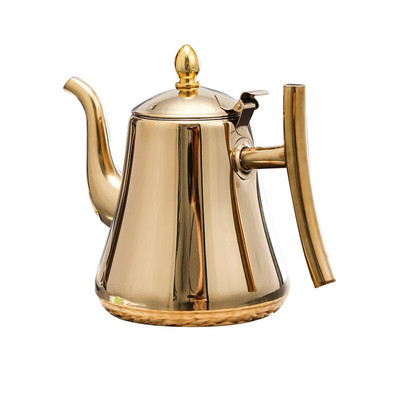 Čajnik od 1/1,5/2 litre Kuhalo za vodu od nehrđajućeg čelika s filtrom Lonac za čaj za kineski plinski štednjak Indukcijsko kuhalo za čaj Zlato Srebro