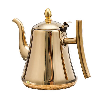 Čajnik od 1/1,5/2 litre Kuhalo za vodu od nehrđajućeg čelika s filtrom Lonac za čaj za kineski plinski štednjak Indukcijsko kuhalo za čaj Zlato Srebro