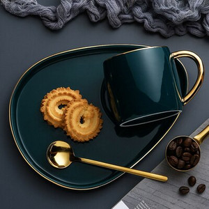 Set de căni de cafea de lux, în stil european, set de ceai de după-amiază, ceașcă de lapte rafinată, suc de apă, cadou de cafea de uz casnic