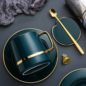 Set de căni de cafea de lux, în stil european, set de ceai de după-amiază, ceașcă de lapte rafinată, suc de apă, cadou de cafea de uz casnic