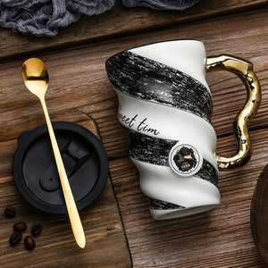 Set de căni de cafea de lux, în stil european, set de ceai de după-amiază, ceașcă de lapte rafinată, suc de apă, cadou de cafea de uz casnic