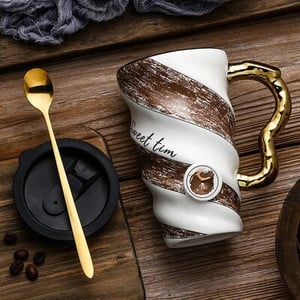 Set de căni de cafea de lux, în stil european, set de ceai de după-amiază, ceașcă de lapte rafinată, suc de apă, cadou de cafea de uz casnic