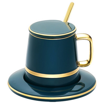 Европейски стил лек луксозен комплект чаши за кафе сервиз за следобеден чай изискан вода сок чаша мляко домакински кафе подарък