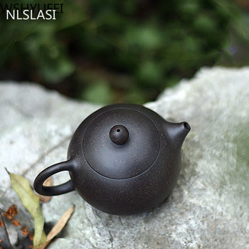 Автентична тенджера за чай Yixing лилава глина xi shi pot ръчно изработена руда красота чайник костюм китайски пуер комплект черен чай Персонализиран подарък 190 ml