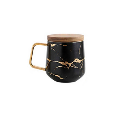 Мраморни чаши за кафе Матирани луксозни прибори за чай Чай Вода Мляко Чаши Кондензирани прибори Керамична чаша Чинийка Костюм с комплект лъжица за съдове Ins