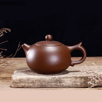 Китайска лилава глинена тенджера Yixing Ръчно изработена тенджера Dahongpao Mud Tea Set xishi teapot Персонализирани подаръци Автентичен 120 ml