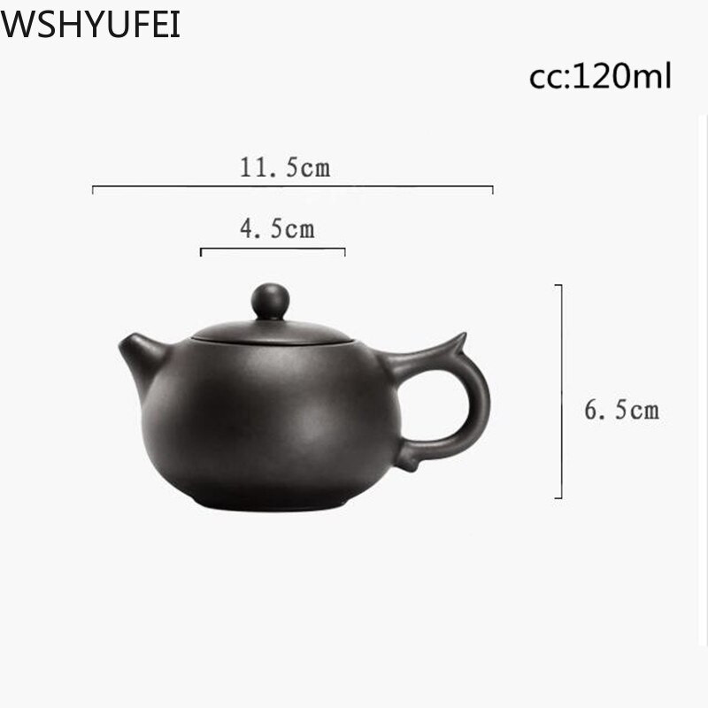 Kineski Yixing ljubičasti glineni lonac za čaj Ručno izrađen lonac Dahongpao Set za čaj od blata xishi čajnik Prilagođeni darovi Autentičan 120 ml