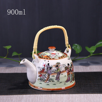 Τσαγιέρα China Porcelain with Strainer Net High Capacity 500 900ML Traditional Chinese Retro Ceramic Tea Set