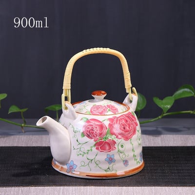Τσαγιέρα China Porcelain with Strainer Net High Capacity 500 900ML Traditional Chinese Retro Ceramic Tea Set