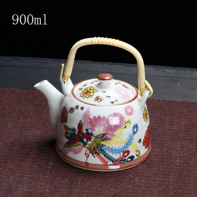 Τσαγιέρα China Porcelain with Strainer Net High Capacity 500 900ML Traditional Chinese Retro Ceramic Tea Set