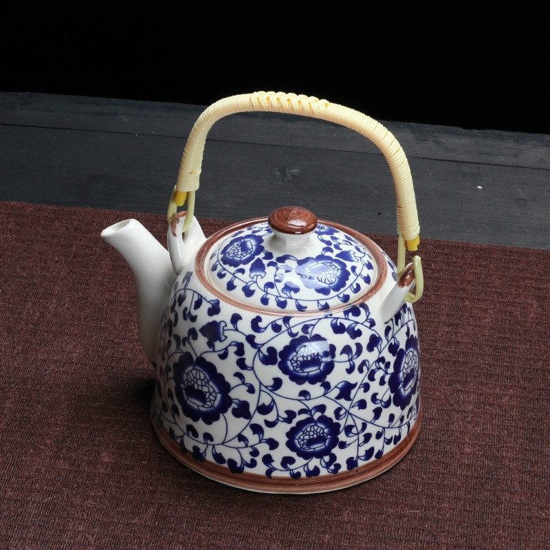 Τσαγιέρα China Porcelain with Strainer Net High Capacity 500 900ML Traditional Chinese Retro Ceramic Tea Set