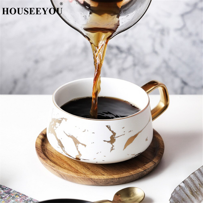 Kaķu izkārnījumi Kafijas krūzes Itālijas kondensētās kafijas keramikas krūze Apakštase Uzvalks pēcpusdienas tējas tase Maza kafijas tase ar trauku karotes komplektu