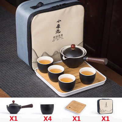 Seturi de ceai unice Flori, formă rafinată de măcinat din piatră, set de ceaiuri lucrate manual, pentru ceremonia de ceai chinezească, cadou pentru ceai GungFu.