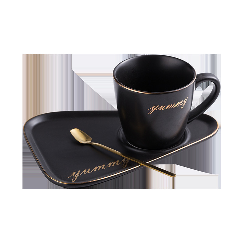 Phnom Penh kávéscsésze és csészealj kanál Dim Sum délutáni teás edénytálca Kreatív könnyű luxus európai stílusú kávéscsésze