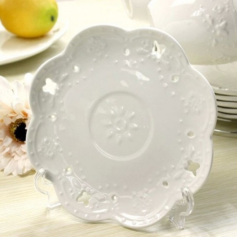 Dropshipping Dombornyomott Bone China kávéscsésze 2db szett teáscsésze fehér kerámia bögre csészealjjal és polccal Ünnepi karácsonyi ajándékok