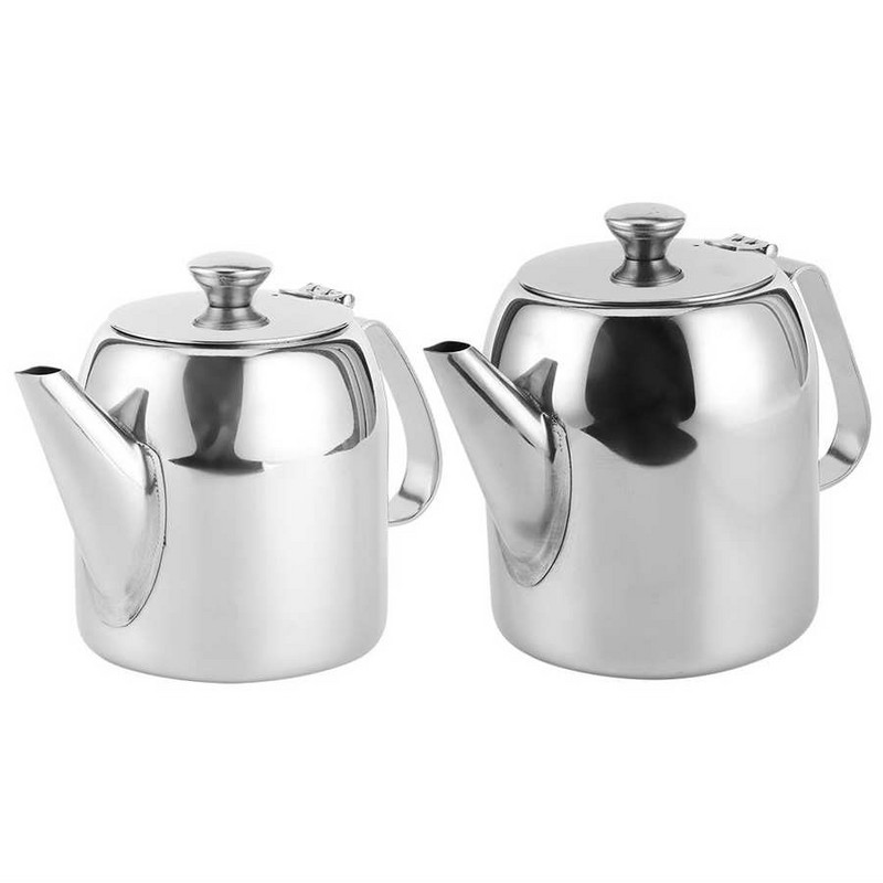 Oală de cafea ceainic ceainic din oțel inoxidabil cană cu apă rece gură scurtă pentru hotel, restaurant, ceainice, unelte pentru gătit acasă