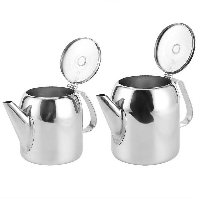 Oală de cafea ceainic ceainic din oțel inoxidabil cană cu apă rece gură scurtă pentru hotel, restaurant, ceainice, unelte pentru gătit acasă