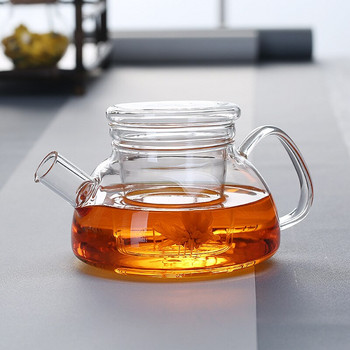 700 ml ръчно изработен топлоустойчив филтър от боросиликатно стъкло, дебел чайник, китайски кунг-фу чай чайник, аксесоар за следобеден чай