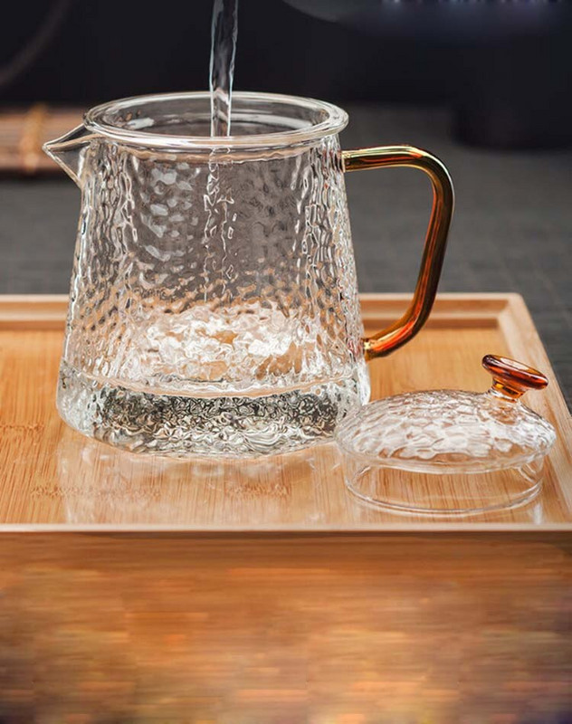 Sticlă termorezistentă la modă, ceainic de vânzare la cald, ceainic de uz casnic, ceai parfumat, ceai negru, set de ceai kung fu