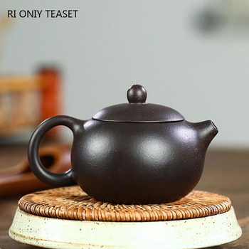150 ml Yixing Purple Clay Teapot Master Hand Carwed Peony Xishi Tea Pot Ball Hole Filter Чайник Автентичен китайски комплект за чай Zisha