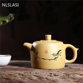 Yixing Purple smėlio arbatinukas 260 ml purpurinio molio pritaikytos dovanos Rankų darbo arbatos rinkinys Arbatos rinkinys Travel patogus arbatos rinkinys vyno rinkinys