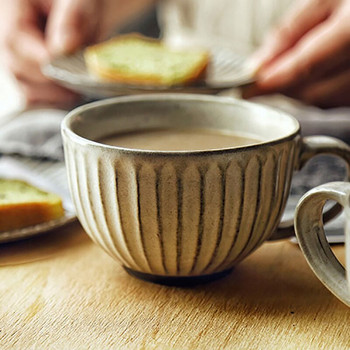Японски ретро керамичен комплект чаши за кафе Подложка за чаша за кафе Чаша за вода Чаша за вода Порцеланова чаша за мляко и чай Dim Sum чаша