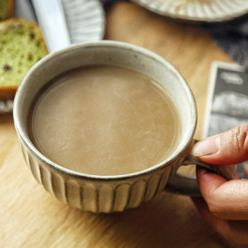 Японски ретро керамичен комплект чаши за кафе Подложка за чаша за кафе Чаша за вода Чаша за вода Порцеланова чаша за мляко и чай Dim Sum чаша