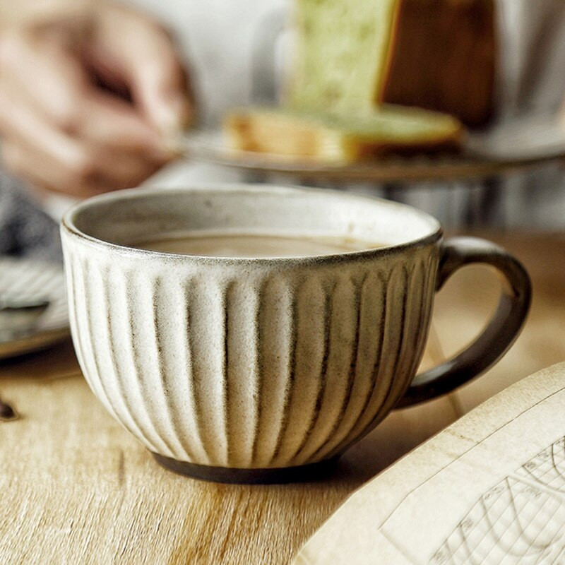 Japanski retro keramički set šalica za kavu Podmetač za čaše Šalica za kavu Šalica za vodu Porculanska šalica za čaj s mlijekom Dim Sum šalica