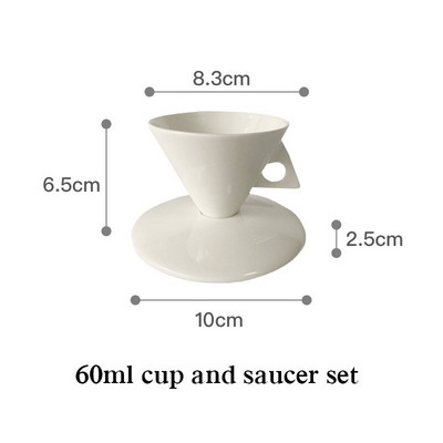 Ins Creative Cones Vintage keramička latte šalica kava šalica za mlijeko minimalistički dizajn kućni par keramička šalica za vodu