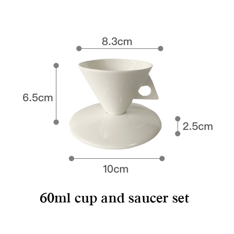 Ins Creative Cones Vintage keramička latte šalica kava šalica za mlijeko minimalistički dizajn kućni par keramička šalica za vodu