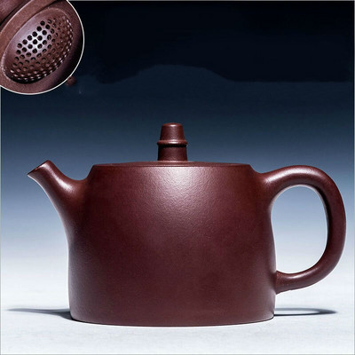 Yixing Lonac za čaj Voda Ručno nacrtana ilustracija konja Ljubičasta glina Xishi Čajnik Ruda Ljepota Čajnik Majstor Ručno izrađeno posuđe za čaj 450 ml